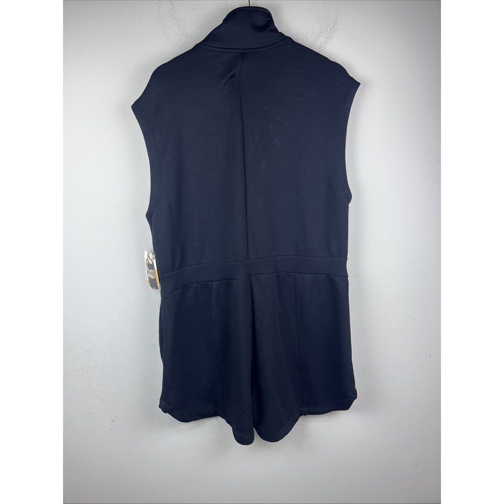 Avia Women's XL Black Soot Scuba Romper Sleeveless Athletic One Piece - Picture 4 of 4